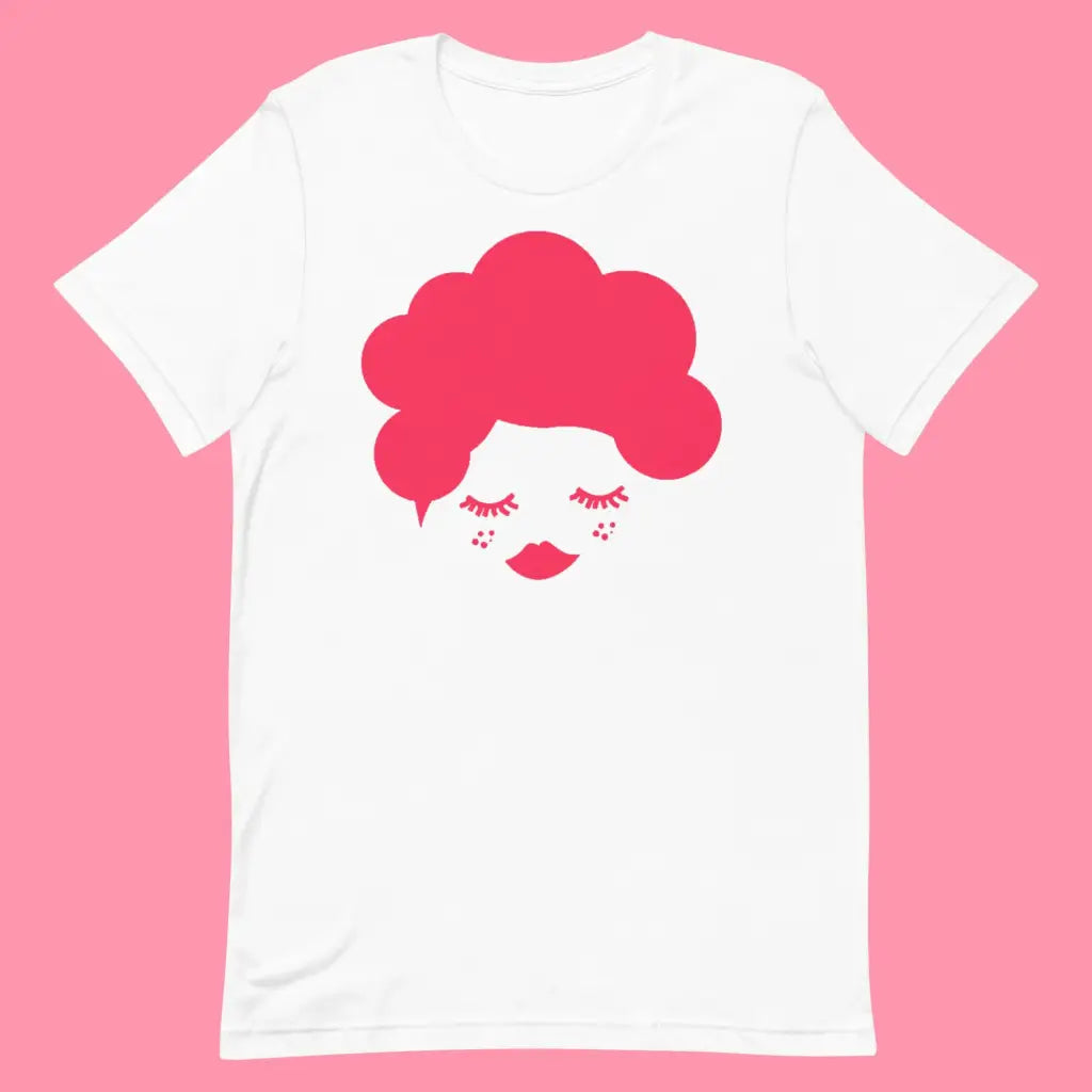 Beauti Bop Unisex Staple White T shirt Red Logo